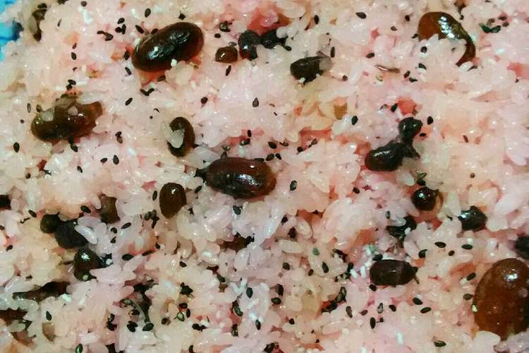 炊飯器で炊く 甘納豆入り赤飯 レシピ 作り方 By クックi7i5l1 クックパッド 簡単おいしいみんなのレシピが359万品