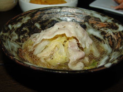 白菜と豚バラ肉の鍋の写真