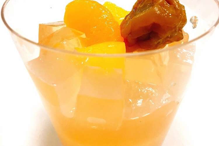 贅沢梅酒ゼリーパラダイス 嚥下食にも レシピ 作り方 By Drスイーツ倶楽部 クックパッド 簡単おいしいみんなのレシピが375万品