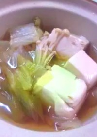 味付き簡単湯豆腐