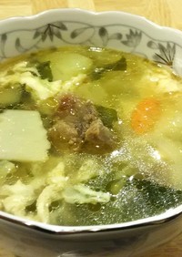 【ジビエ】シカすじ肉の中華スープ 
