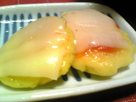 じゃがいももち♪チーズのせ