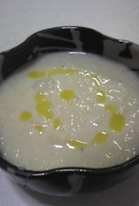 すりおろしカブの豆乳スープ