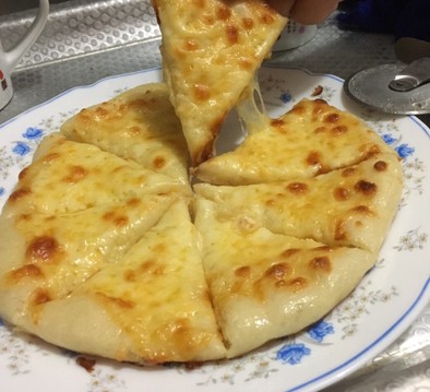 バター練乳ピザの写真