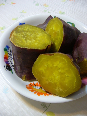 簡単あま~いさつま芋(炊飯器):レオン亭