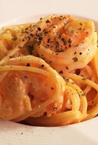 絶っ品！！海老のトマトクリームパスタ♡