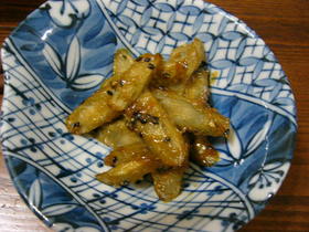 おつまみに最高☆ごぼう味噌がらめ