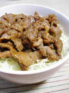 我が家の豚丼♪