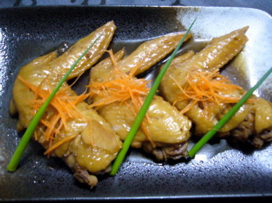 手羽先の生姜醤油煮の写真