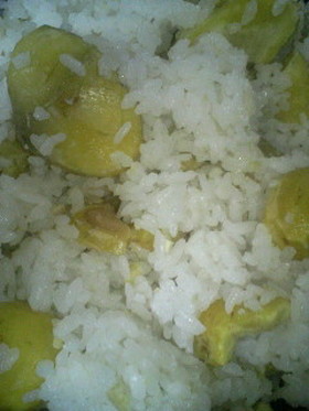 栗ご飯(塩味オンリー)