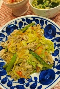 春野菜の味噌炒め(回鍋肉)