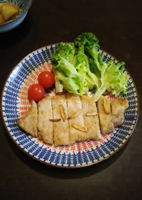 豚ロースの味噌ガーリックステーキ