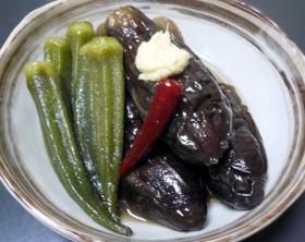 茄子とオクラの丸煮
