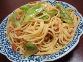 めっちゃ簡単キャベツのパスタ