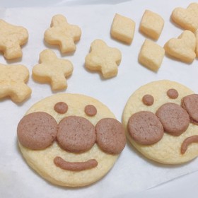簡単 アンパンマンクッキー *