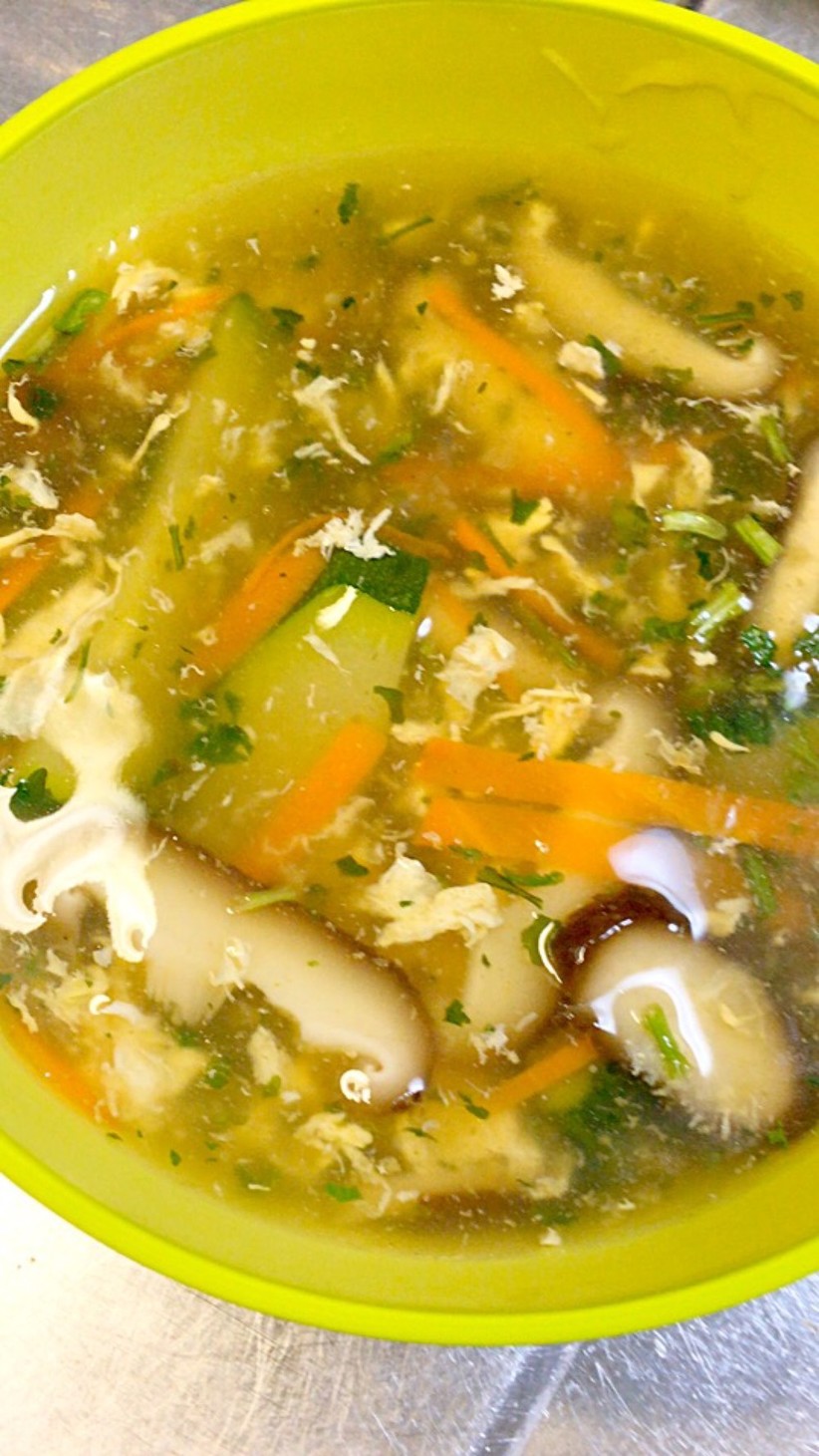 簡単なとろみあるズッキーニのスープの画像