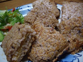 玄米ご飯のホットサンド