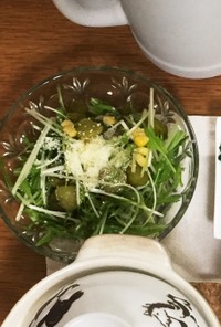 洋風 水菜の変わり種サラダ
