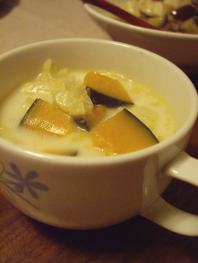 カボチャのミルキースープの写真