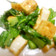 小松菜と厚揚げの炒め物　超簡単