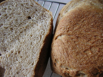 小麦ふすま＝ブランのパンの写真