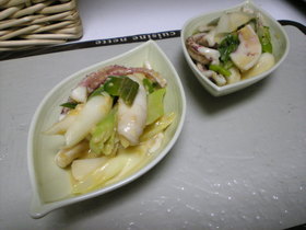 イカとねぎの酢味噌和え(ぬた)