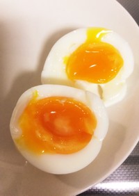 加熱2分！簡単半熟ゆで卵！