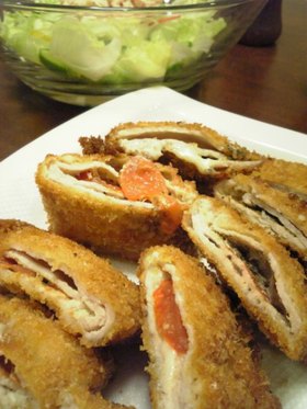 カツかもしれない チーズと豚肉はさみ揚げ
