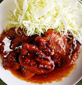 厚切り豚ロースのしょうが焼き☆こってり
