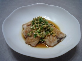 さばの香味醤油かけ