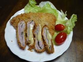 大葉が決めて!!薄切り豚のかわりカツ