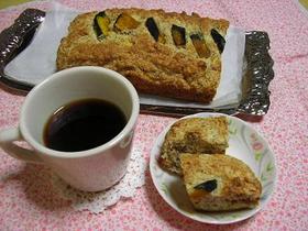 ノンオイル豆腐とバナナのパンプキンケーキ