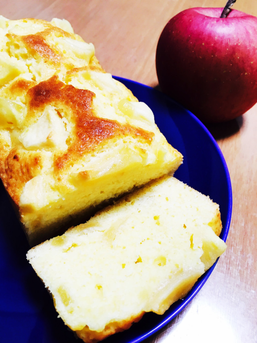 【簡単】リンゴのせパウンドケーキの画像