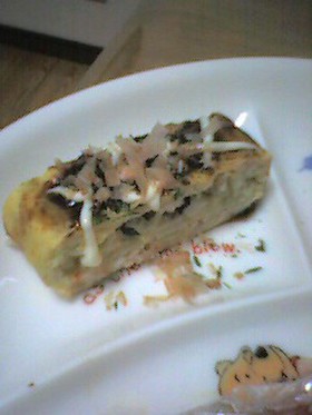 たまご焼き~お好み焼き風!