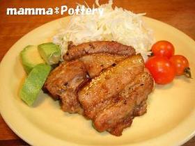 特製タレが決め手!!豚バラ漬け焼き