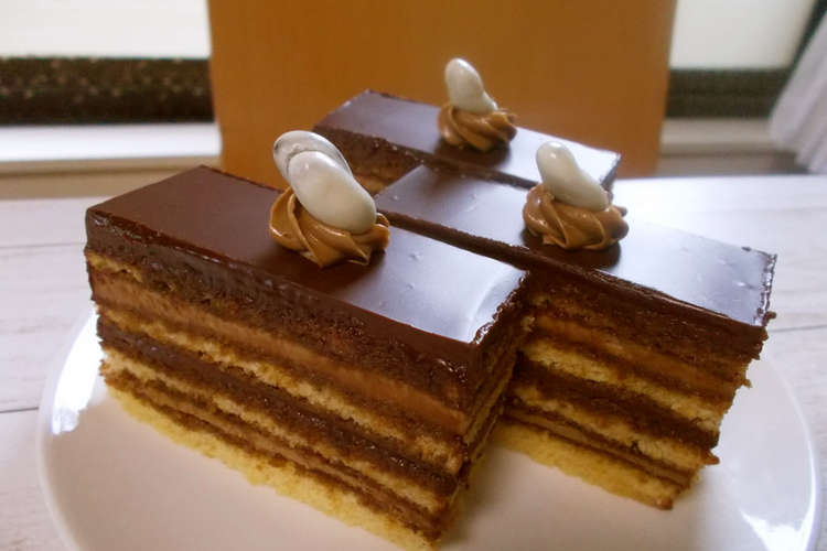 オペラ風 チョコレートケーキ レシピ 作り方 By ガトーさん クックパッド