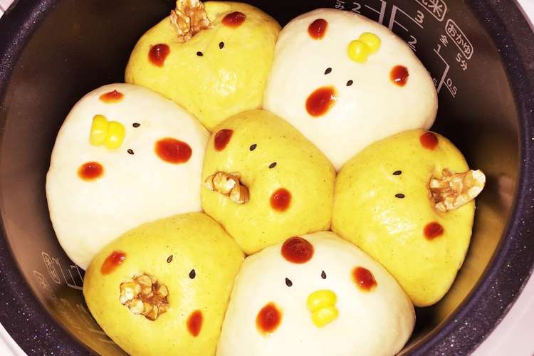炊飯器でニワトリとヒヨコのちぎりパン レシピ 作り方 By のんびり羊 クックパッド 簡単おいしいみんなのレシピが357万品