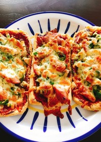 ケチャップで簡単ピザソースのピザ