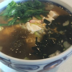 ほっこりと豆腐の卵とじうどん