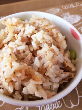 ツナと枝豆の炊き込みご飯