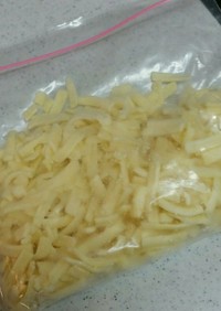 とろけるチーズの冷凍方法