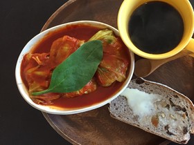 大豆ミートのロールキャベツ★トマト煮込み