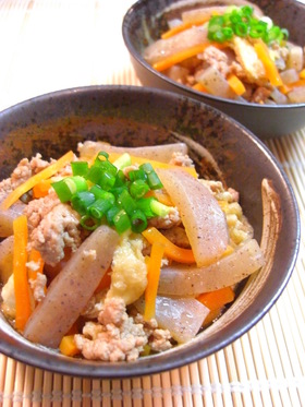 ✿挽き肉と蒟蒻の甘辛煮✿