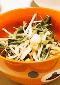 長芋と水菜のサラダ