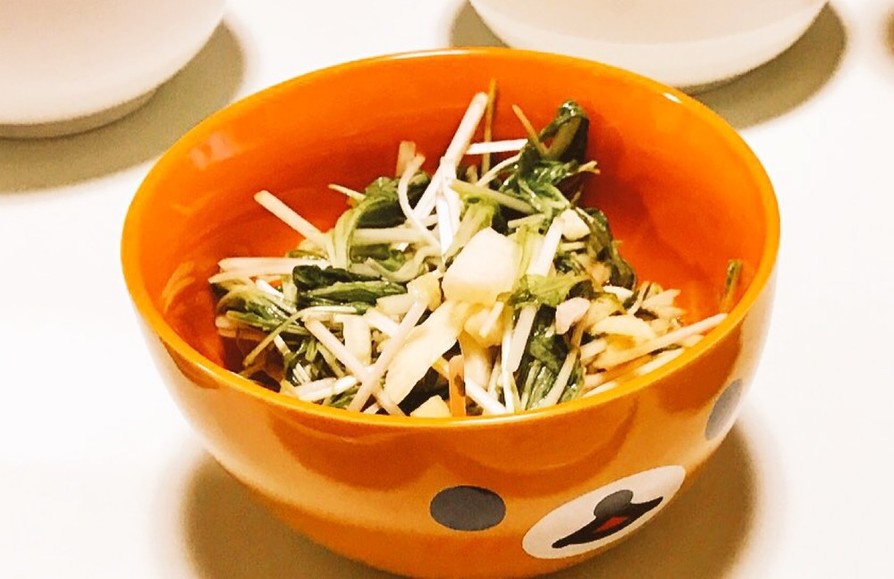 長芋と水菜のサラダの画像