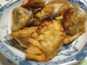 納豆・チーズの包み揚げ焼き☆