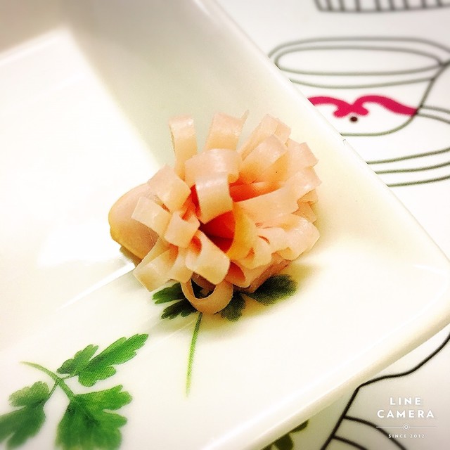 ハムのお花 基本の き ロースハム編 レシピ 作り方 By 3chan クックパッド