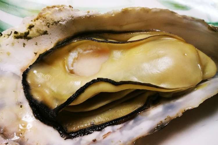 片付け簡単、プリップリの焼き牡蠣。