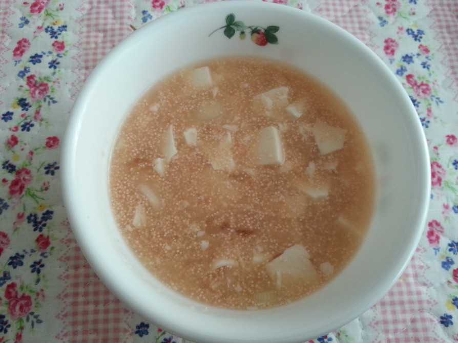 豆腐の明太あんかけスープの画像