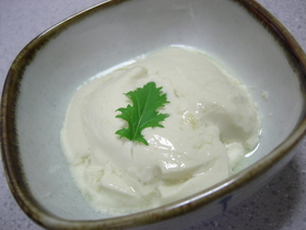 電子レンジで簡単☆生姜が香る手作り豆腐♪